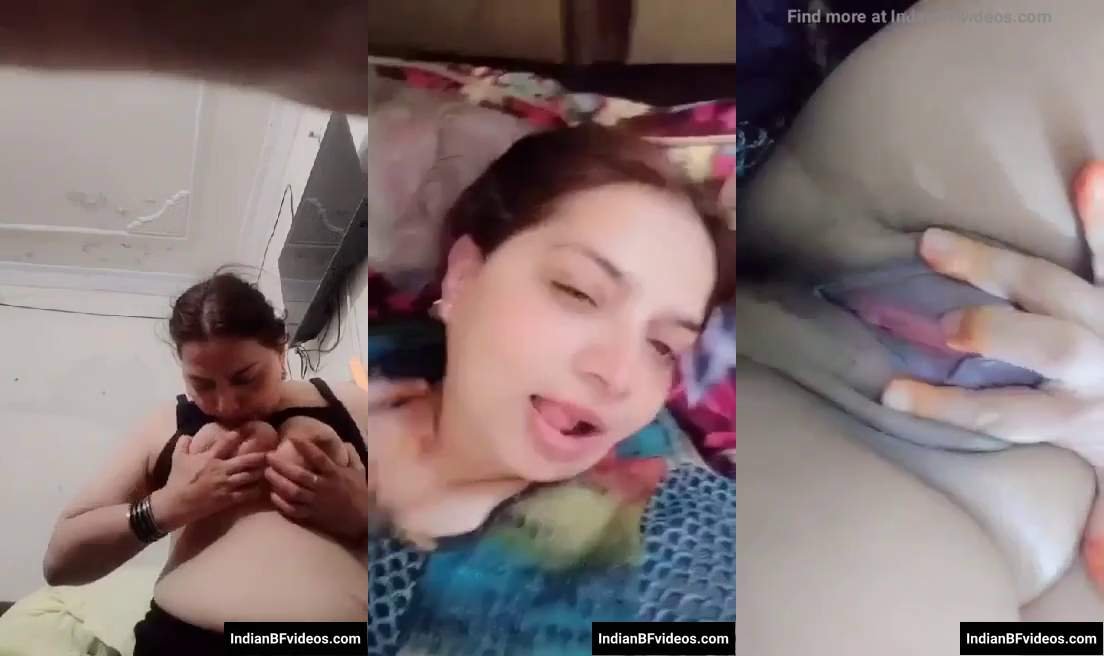 Aunty Showing her boobs Desi blue film